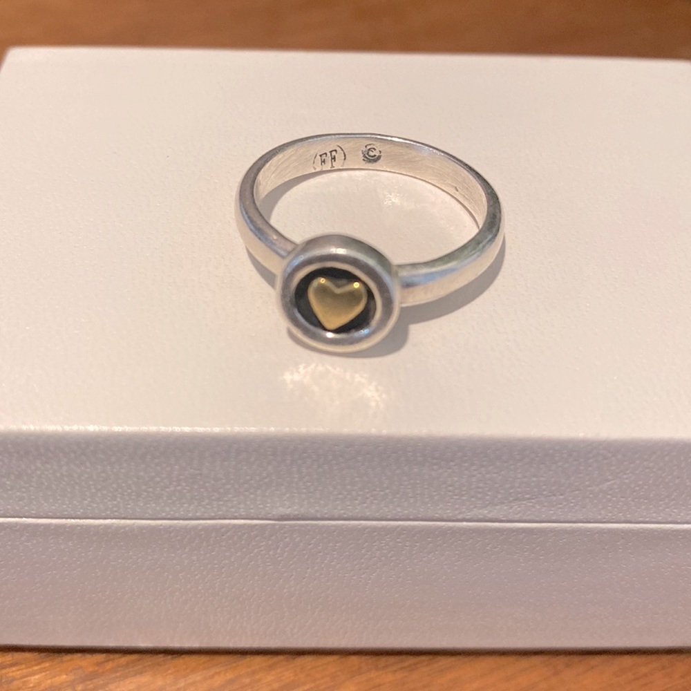 Heart stamp ring